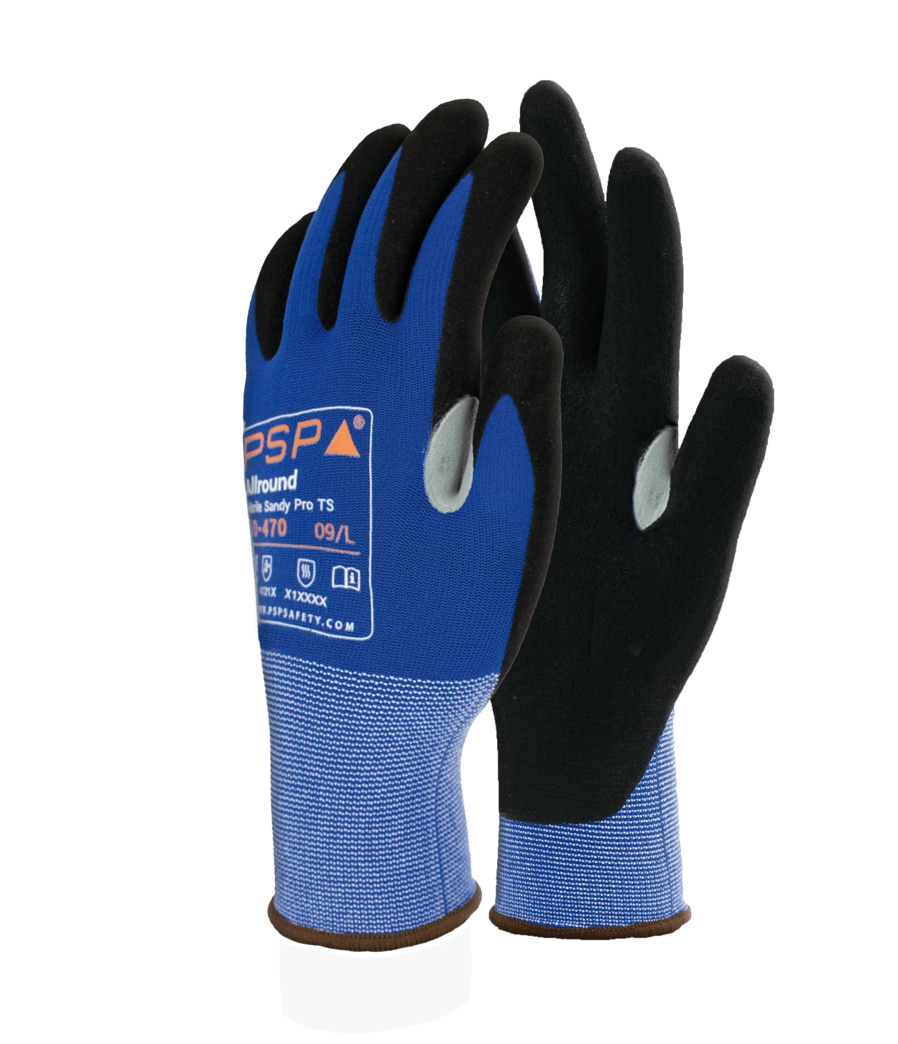 PSP 10-470 Allround Nitril Werkhandschoen Blauw/Zwart