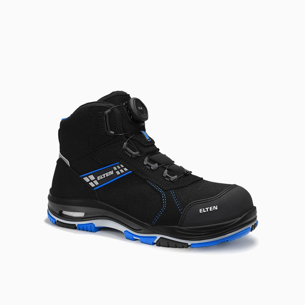 ELTEN veiligheidsschoen halfhoog IAN XXTP Pro BOA® blue Mid ESD S3S Zwart/Blauw
