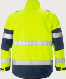 High vis softshelljack klasse 2 4083 WYH aanzicht 2