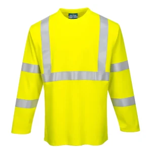 FR96 Vlamvertragende Modaflame HiVis T-Shirt met Lange Mouw aanzicht 1