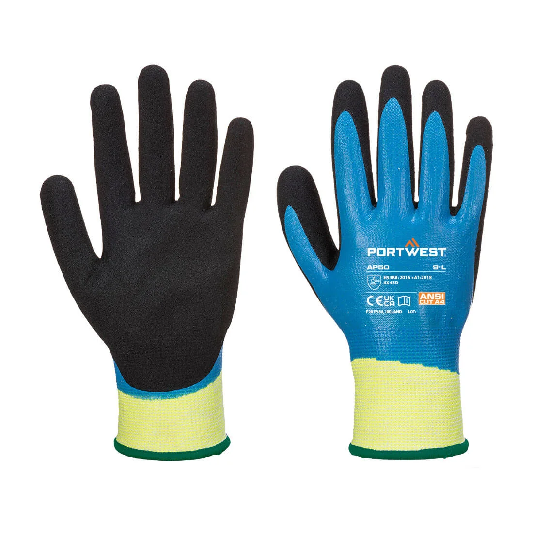 PORTWEST AP50 Aqua Cut Pro Handschoen Blauw/zwart