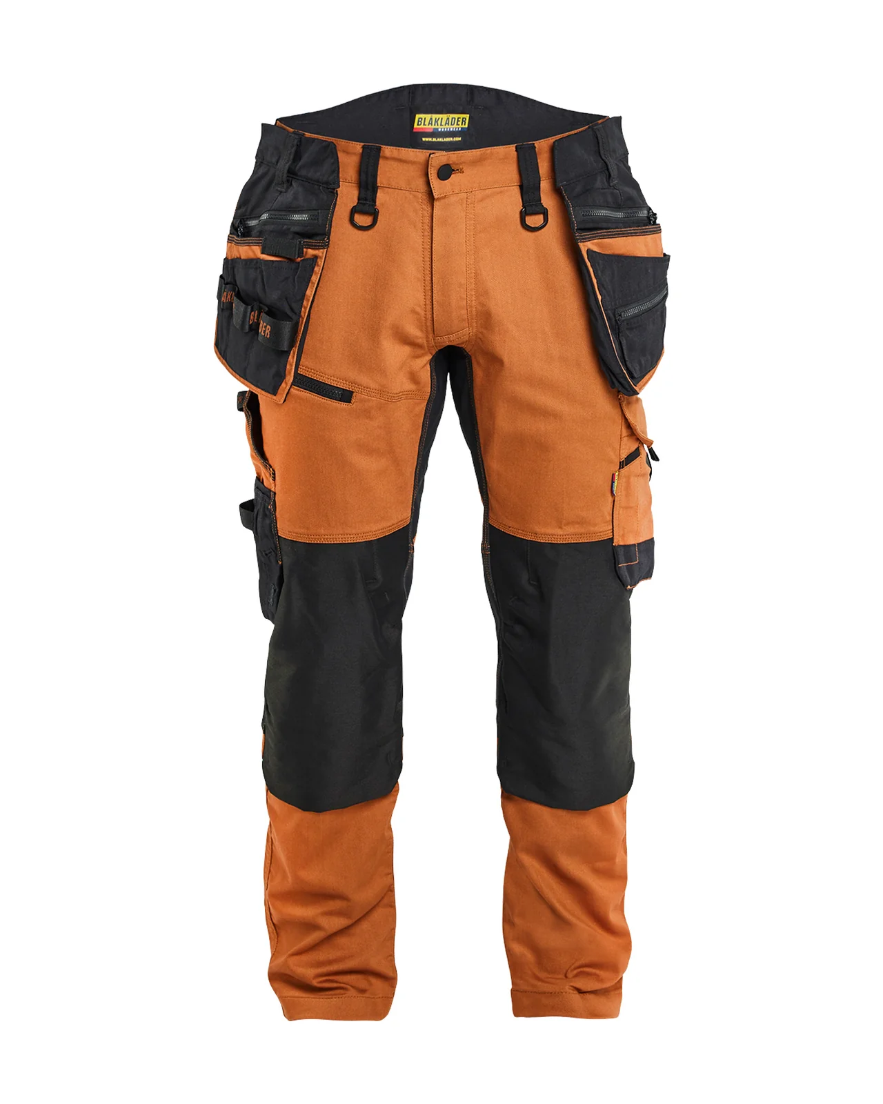 Blåkläder 19701149 STRIKER Werkbroek met stretch en afneembare gereedschapszakken Roest / Zwart