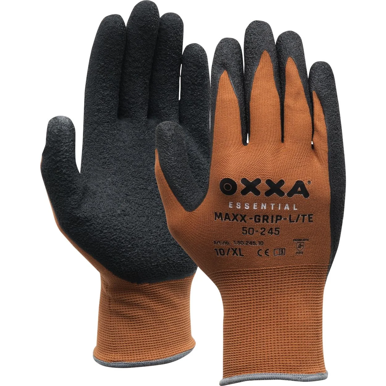 OXXA Maxx-Grip-Lite 50-245 handschoen Zwart / Bruin
