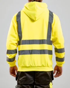 33461974 Hooded Sweatshirt met rits High Vis aanzicht 2