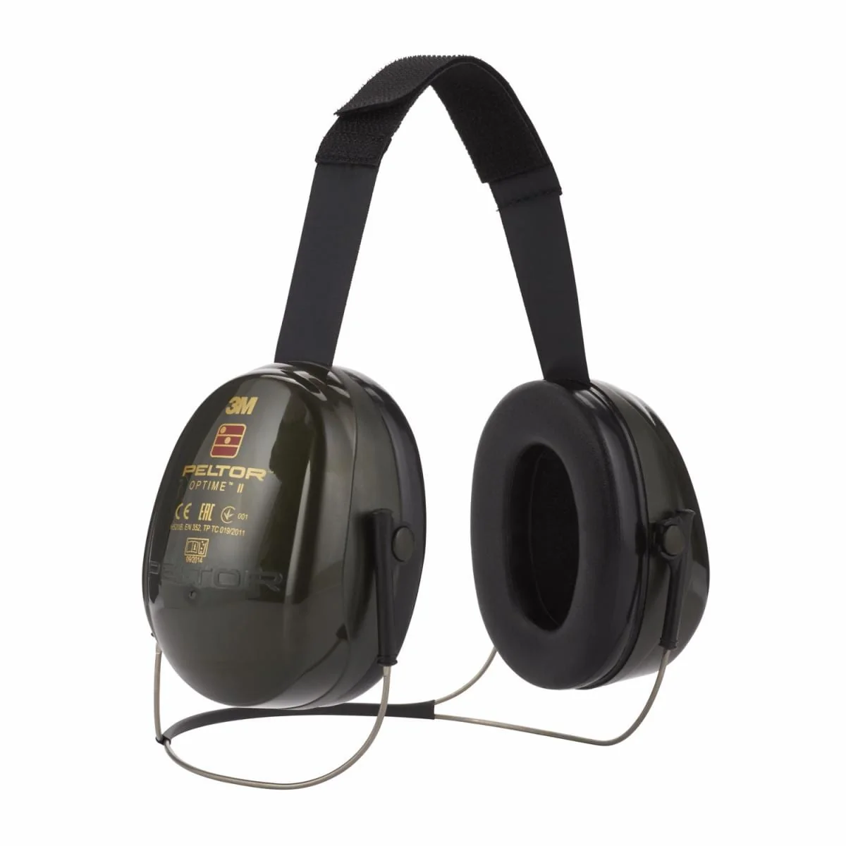 PELTOR H520B-408-GQ gehoorkap met nekbeugel Groen