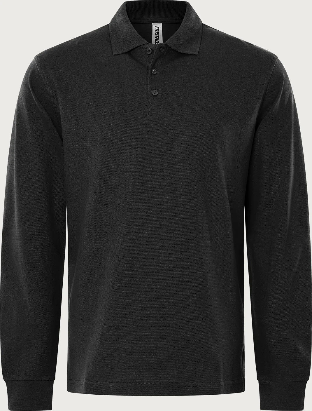 Fristads Heavy poloshirt met lange mouwen 1722 PIQ Zwart