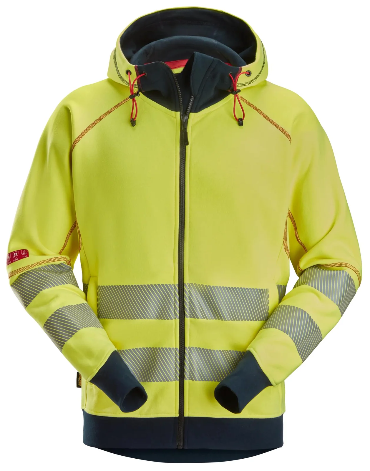 Snickers Workwear 2866 Geel/Marineblauw aanzicht 1