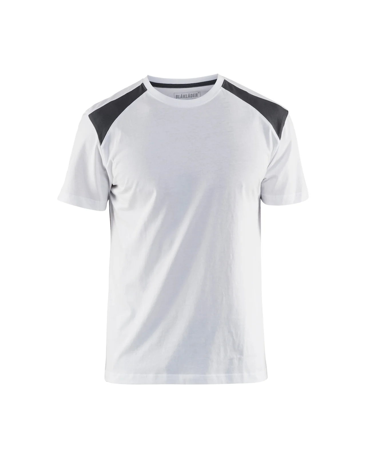 BLAKLADER 33791042 T-shirt bi-colour Wit / Donkergrijs