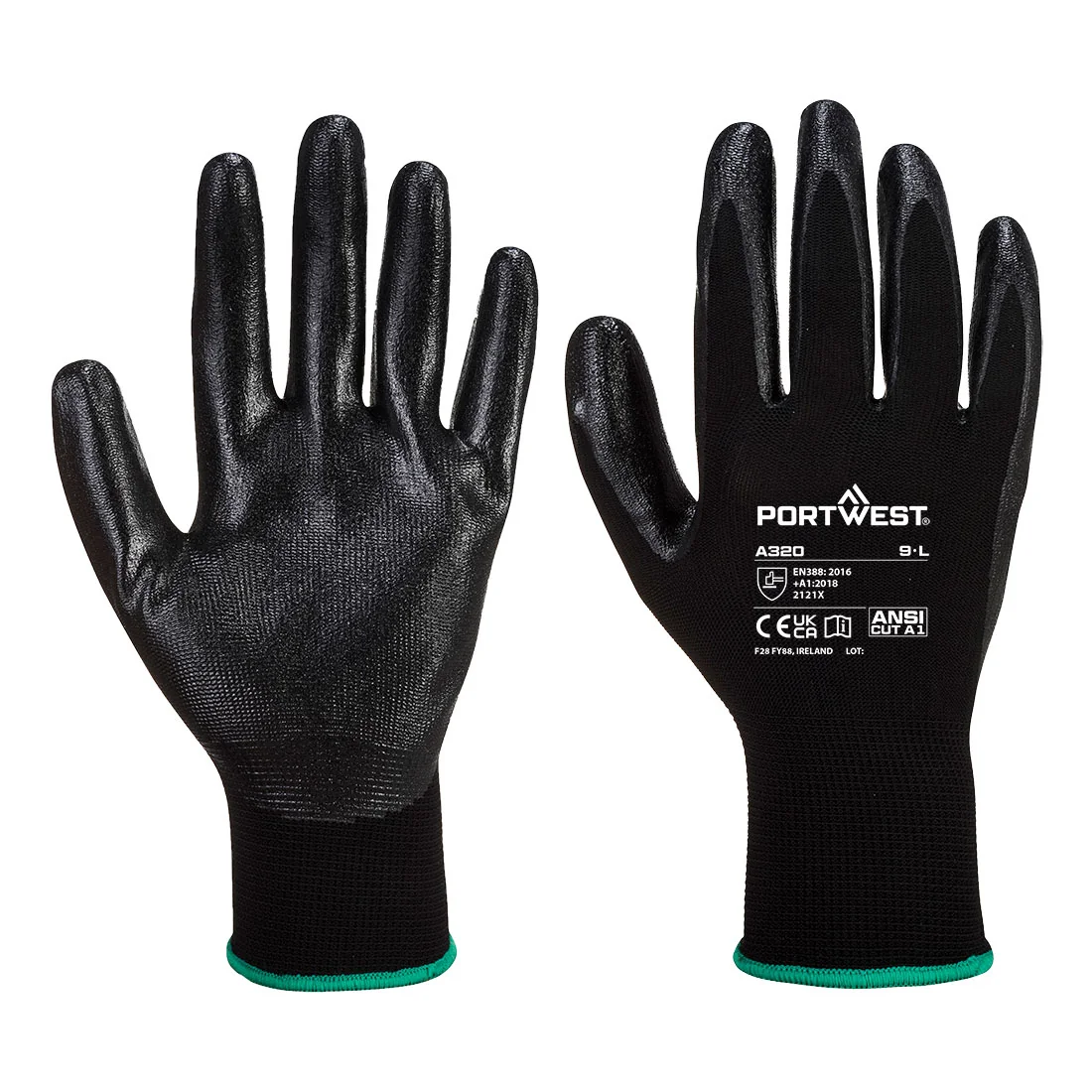 PORTWEST A320 Dexti-Grip Handschoen Zwart