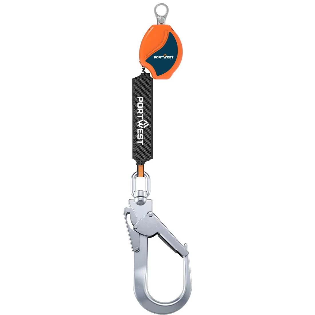 PORTWEST FP80 Intrekbaar valstopblok 2 m, 140 kg Oranje/zwart