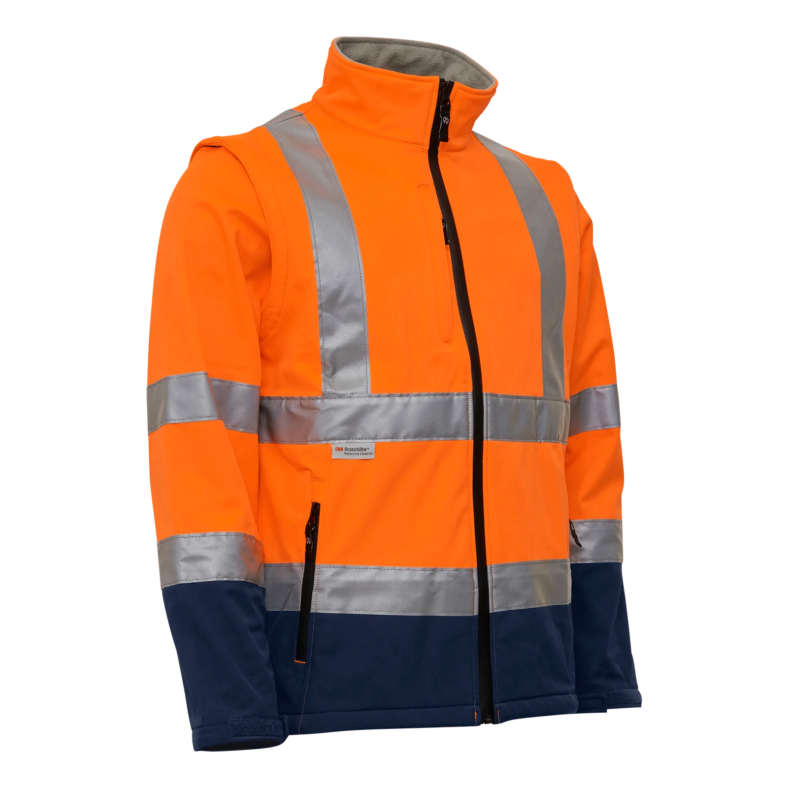 ELKA Rainwear 086500R Visible Xtreme softshelljas Fluororanje/Marineblauw