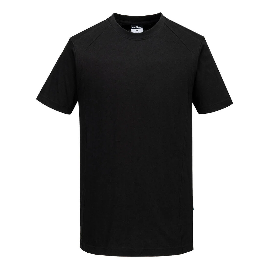 PORTWEST CD811 WX2 lichtgewicht T-shirt Katoen Korte Mouw Zwart