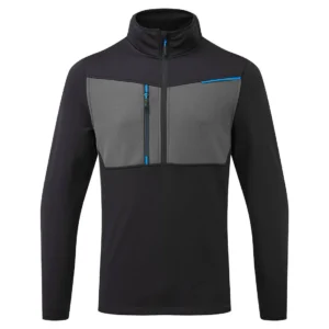 T755 WX3 Tech Fleece met halve rits aanzicht 1