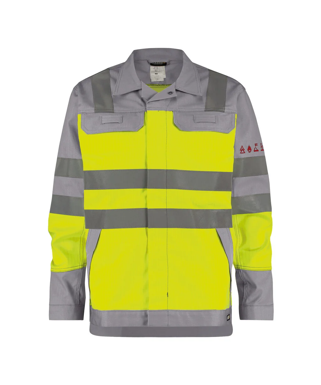 Franklin Multinorm hogezichtbaarheidsvest Fluogeel/Grafietgrijs