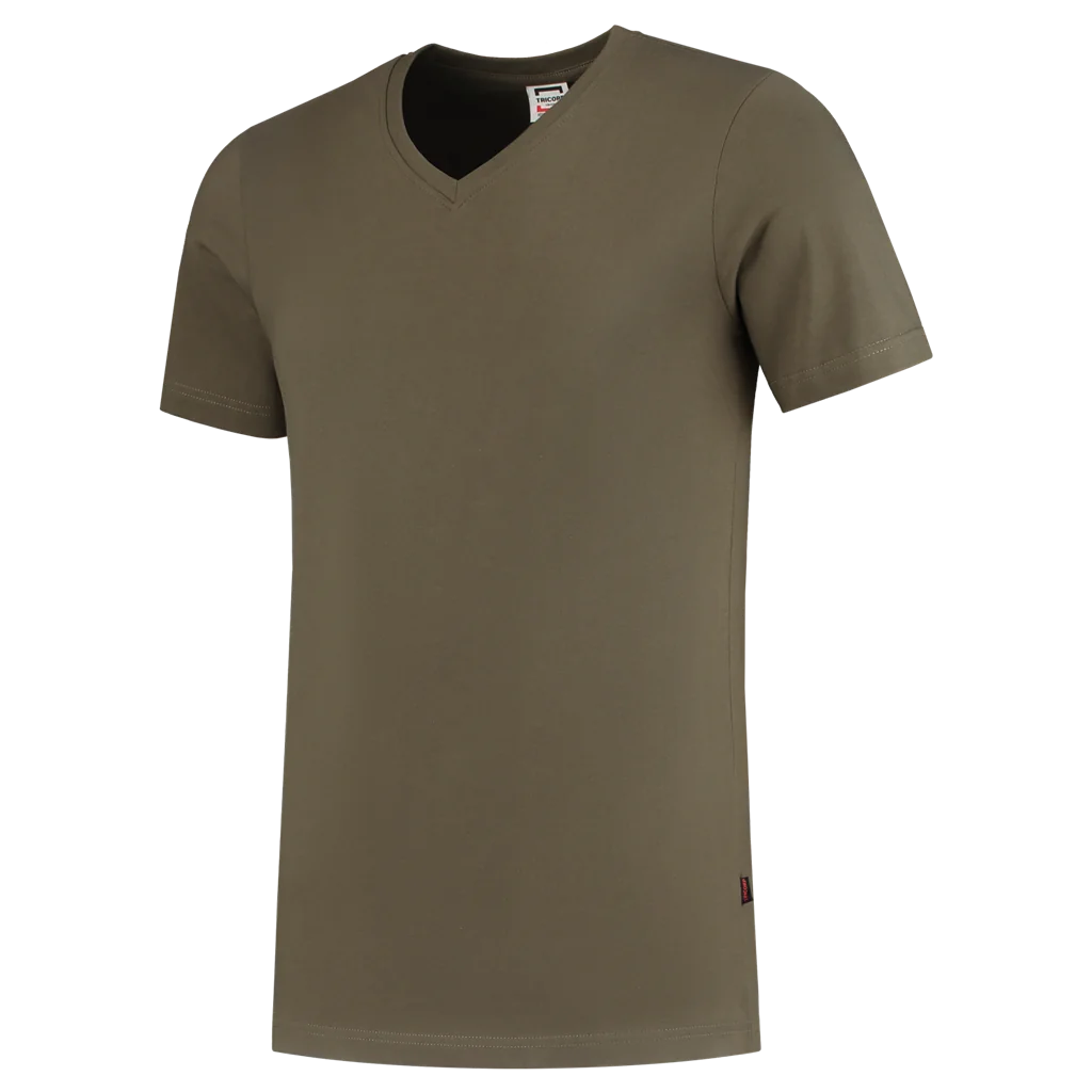 Tricorp 101005 T-shirt V Hals Fitted Army