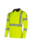 Elgin High-vis poloshirt, lange mouwen, ARC bescherming aanzicht 2