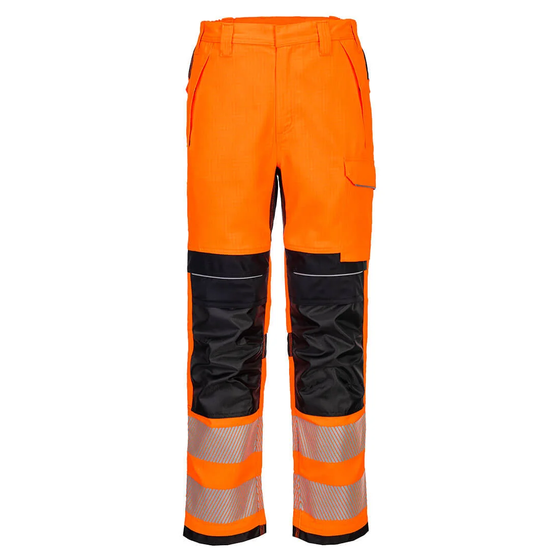PORTWEST FR414 PW3 Vlamvertragende Modaflame Hi-Vis werkbroek Oranje/zwart