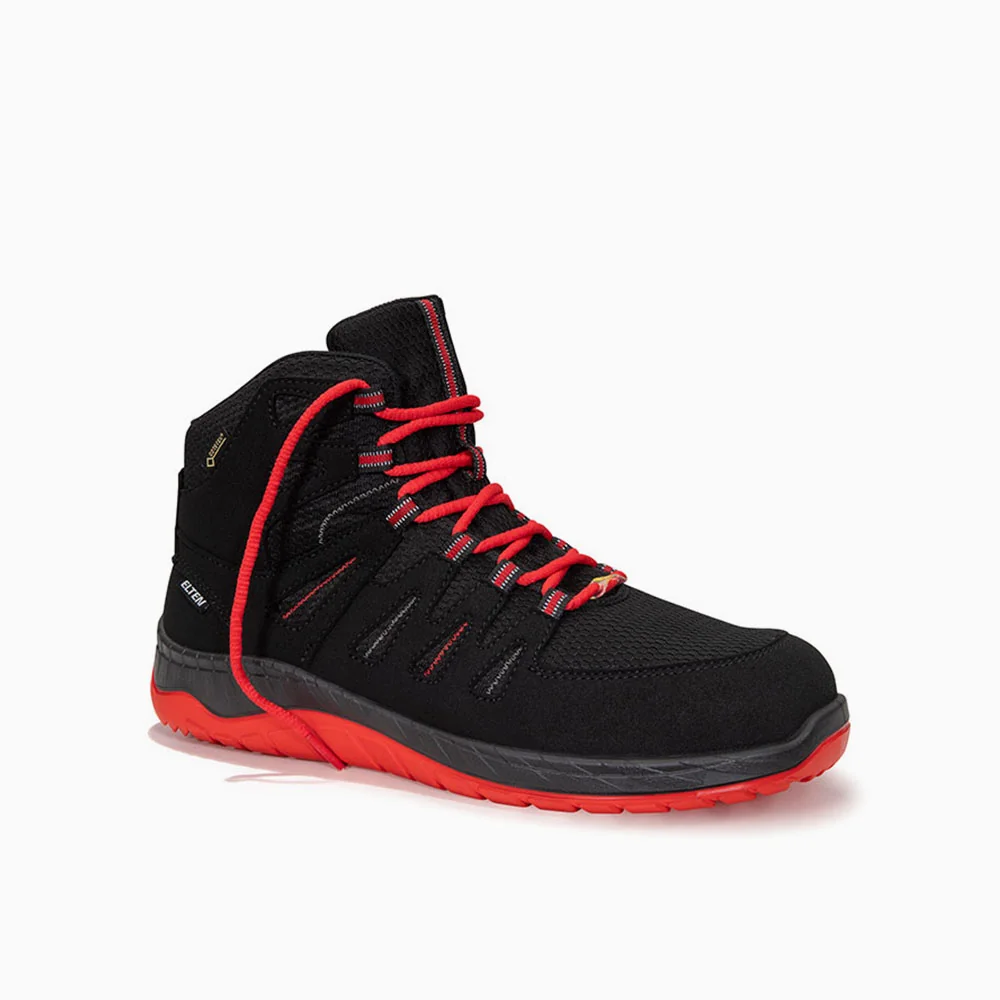 ELTEN veiligheidsschoen halfhoog MADDOX GTX® W black-red Mid ESD Zwart/Rood