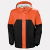 Helly Hansen Storm regenjas 70283 Donkeroranje/zwart