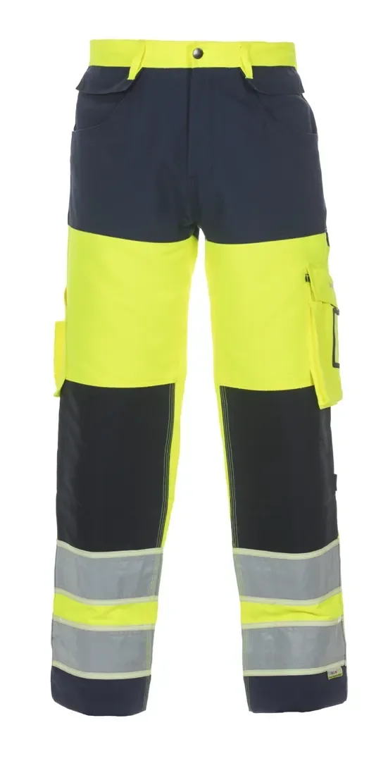 Hydrowear EN 20471 Broek Idstein Fluor Geel - Marine