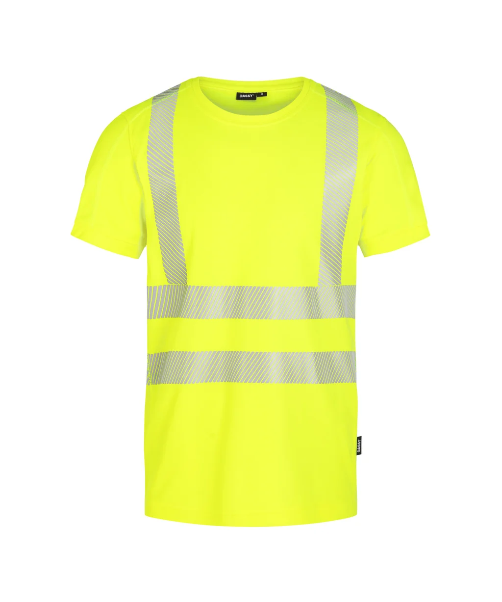 Carter Hogezichtbaarheids-UV-T-shirt Fluogeel