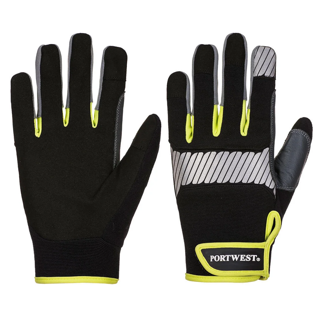 PORTWEST A770 PW3 Algemeen gebruik Handschoen Zwart/Geel