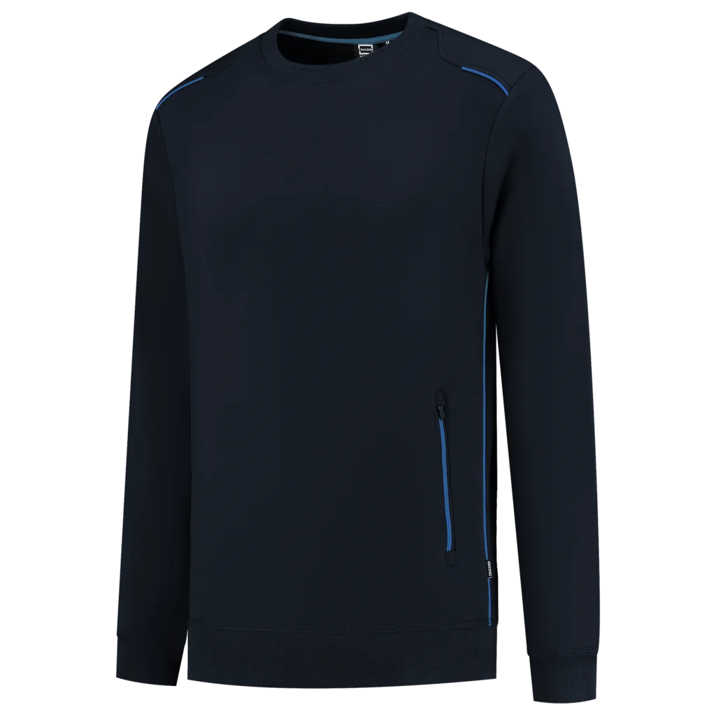 Tricorp 302703 Sweater Accent Marineblauw / Koningsblauw