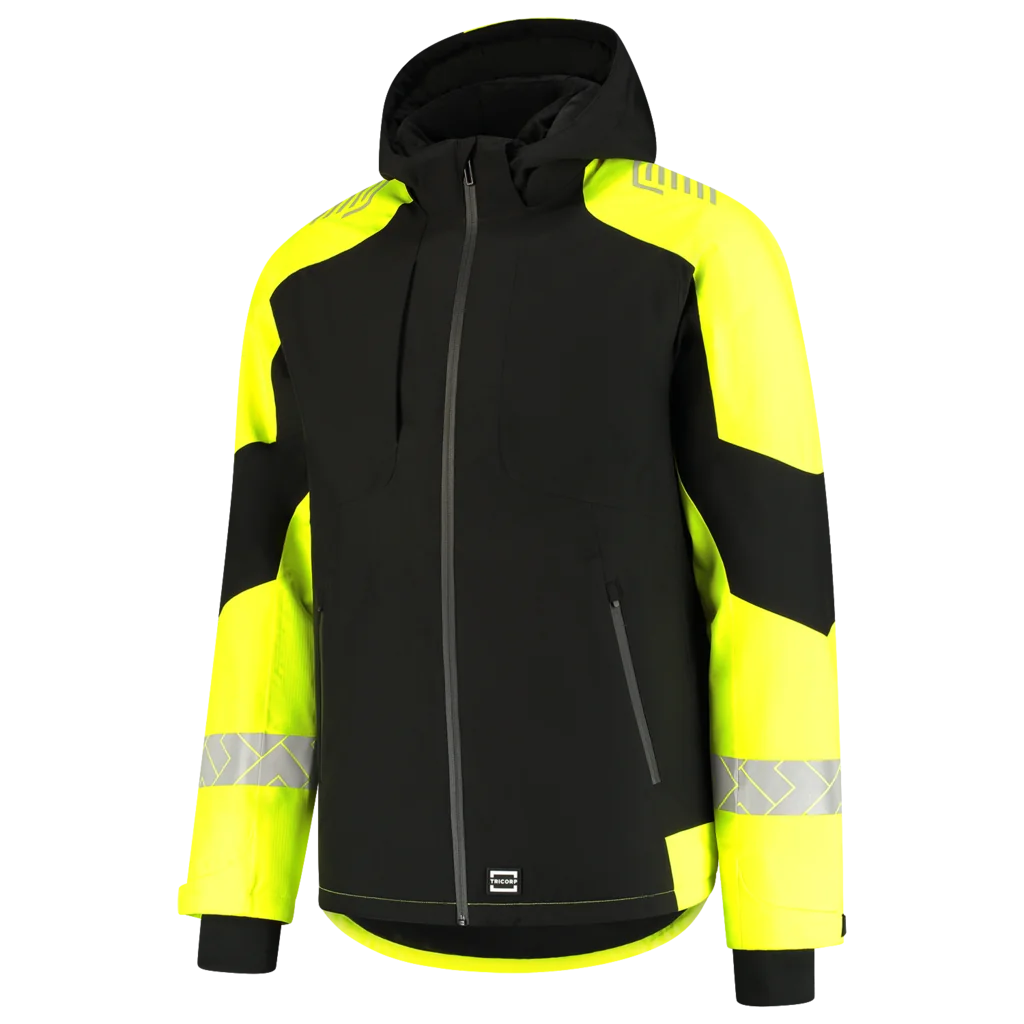 Tricorp 406117 Winterjas Ripstop Reflective Redefined Zwart / Fluor Yellow