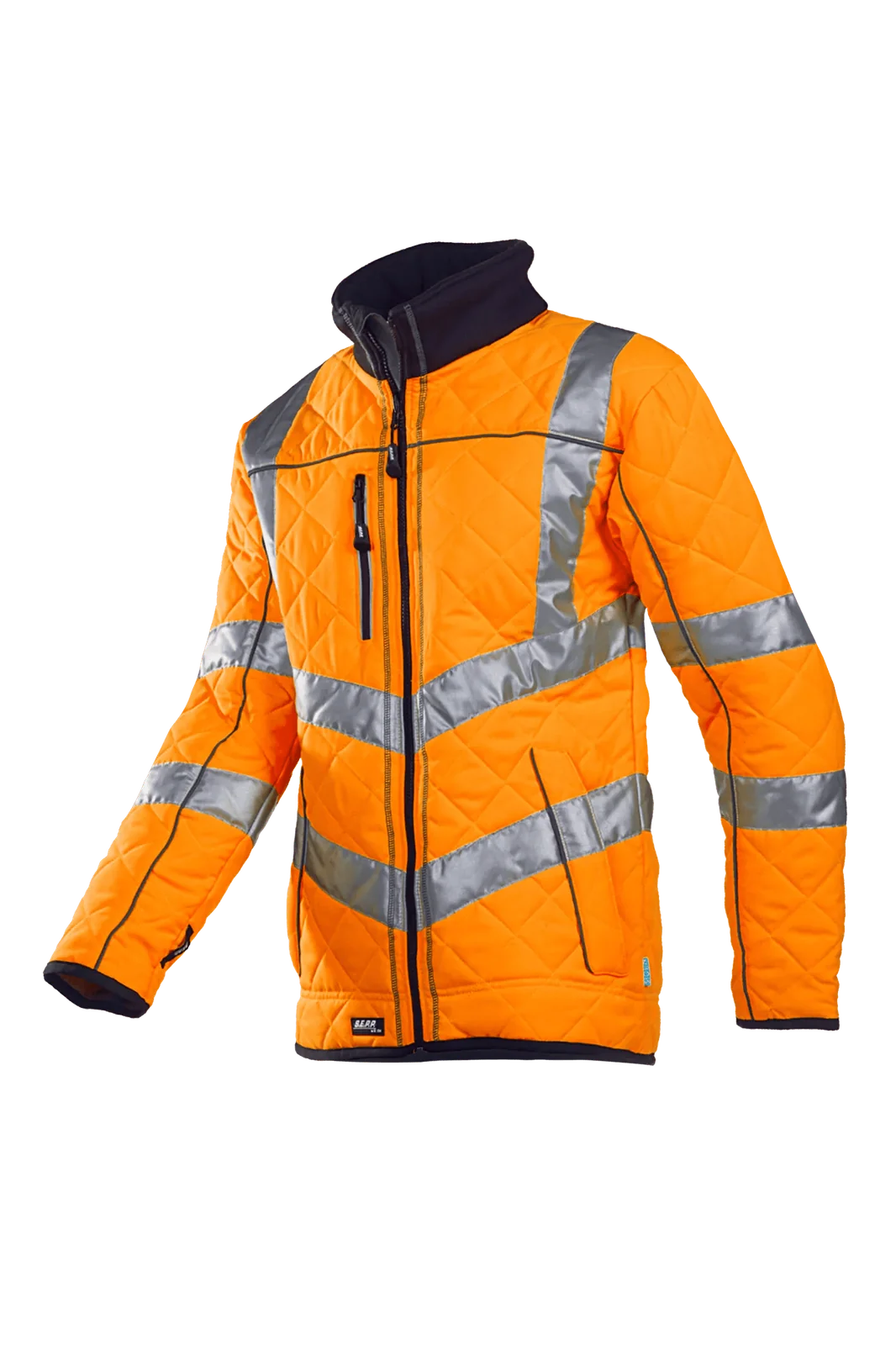 Sioen Castor Signalisatie jas gematelasseerd met fleece voering Fluo-oranje