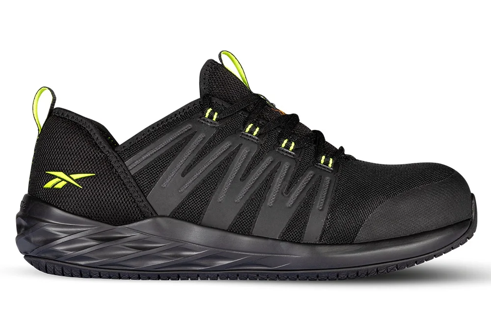 Reebok Astroride IB2220 S3S lage veiligheidsschoen Zwart/groen