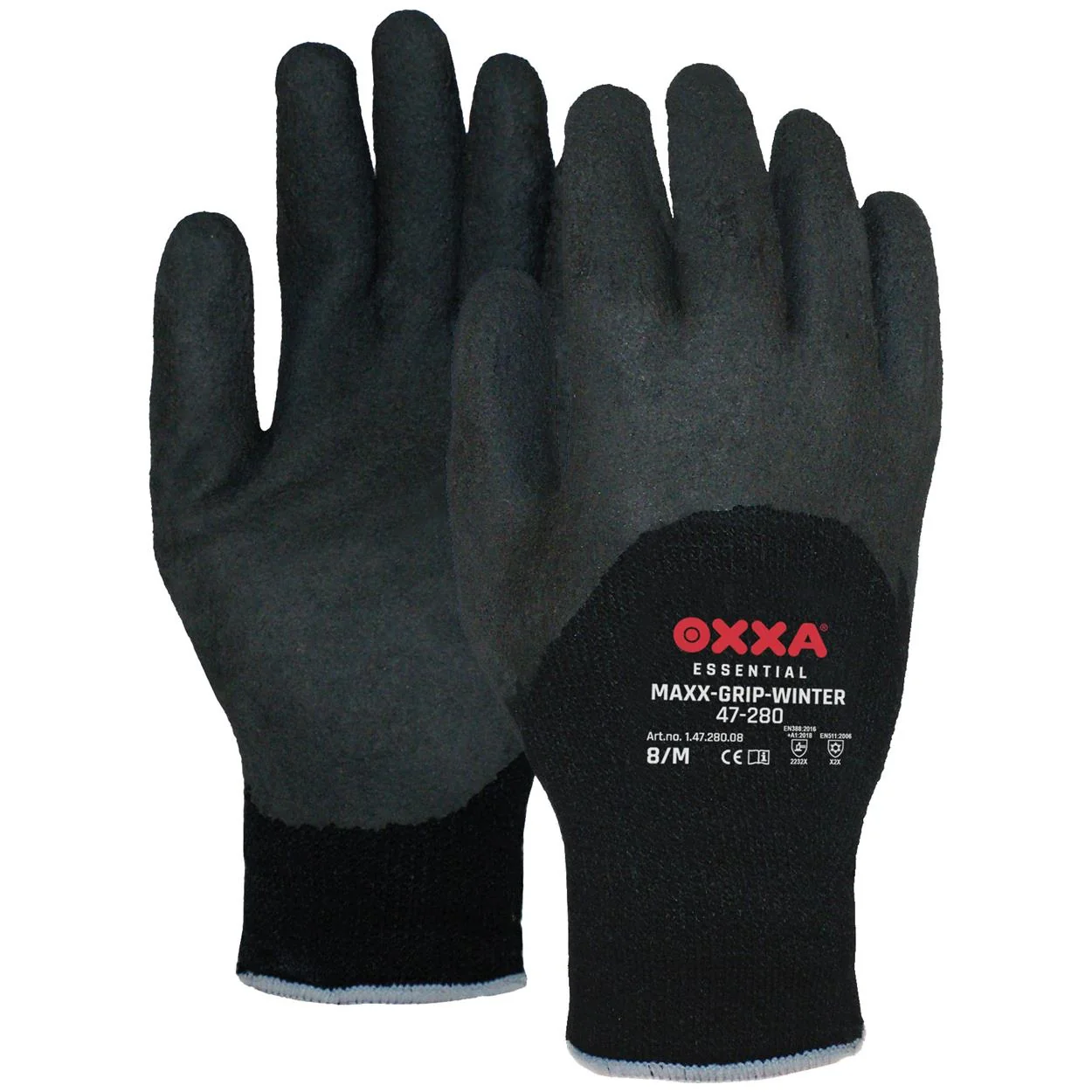 OXXA Maxx-Grip-Winter 47-280 handschoen Zwart