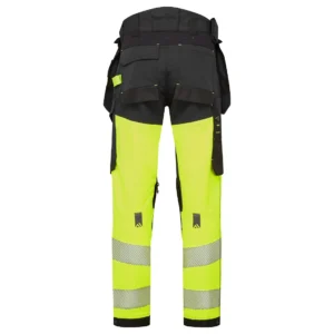 EV442 EV4 Hi-Vis stretch broek met afneembare holsterzak klasse 1 aanzicht 2