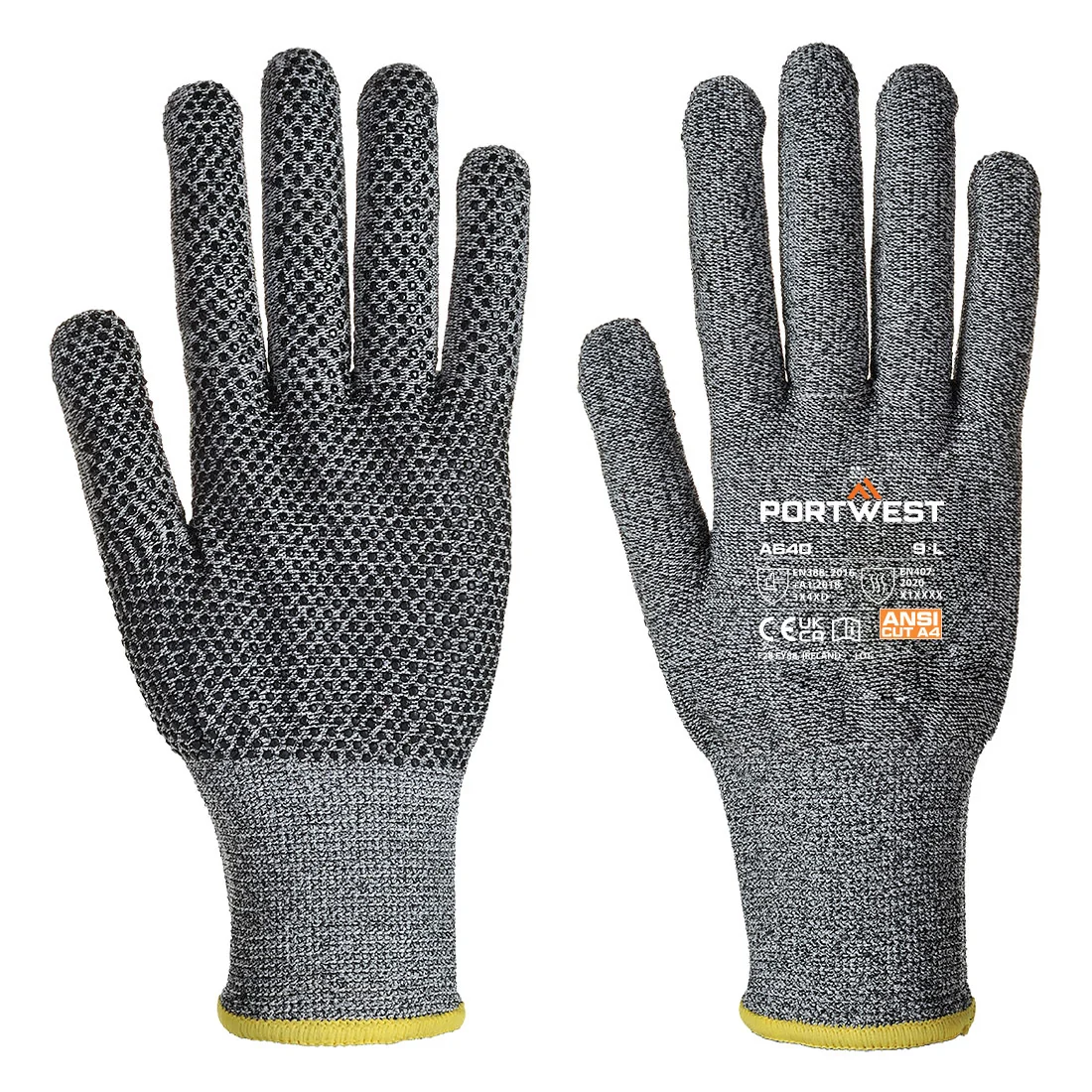 PORTWEST A640 Sabel-Dot Handschoen Grijs