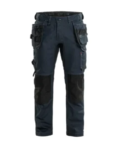 17501141 Werkbroek denim stretch met gereedschapszakken aanzicht 1