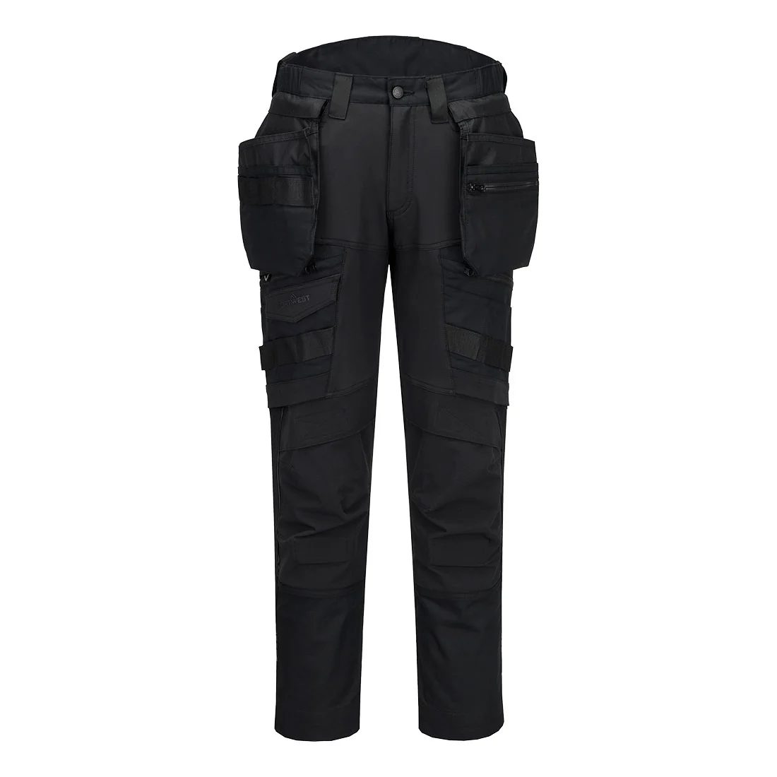 PORTWEST DX440 DX4 Broek met afneembare holsterzakken Volledig Zwart