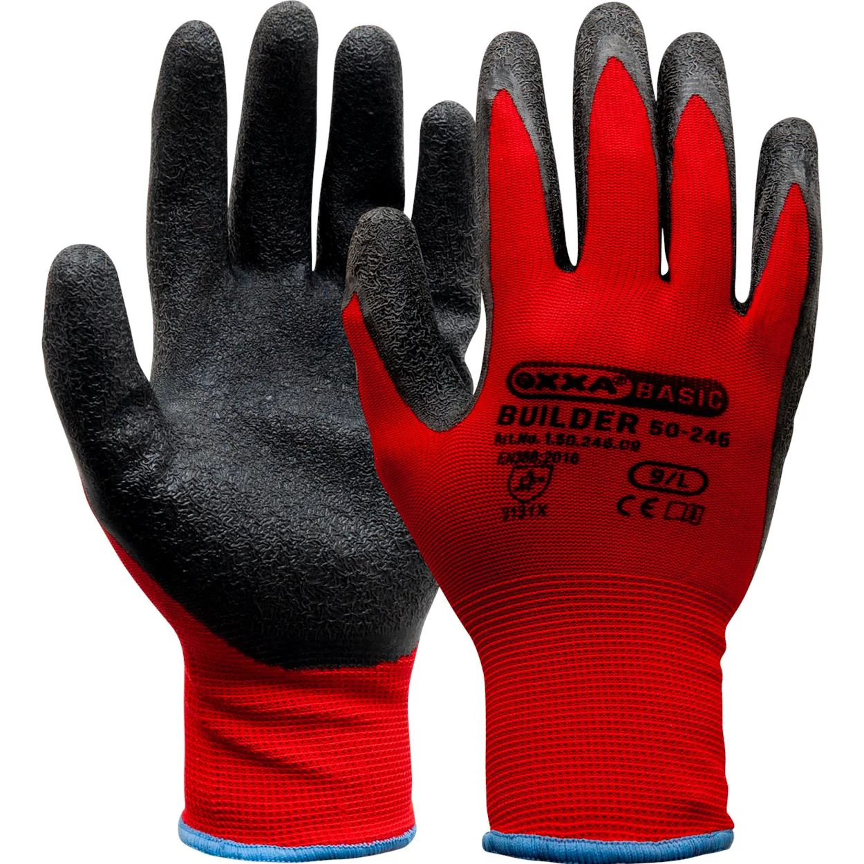 OXXA Builder 50-246 handschoen Zwart / Rood