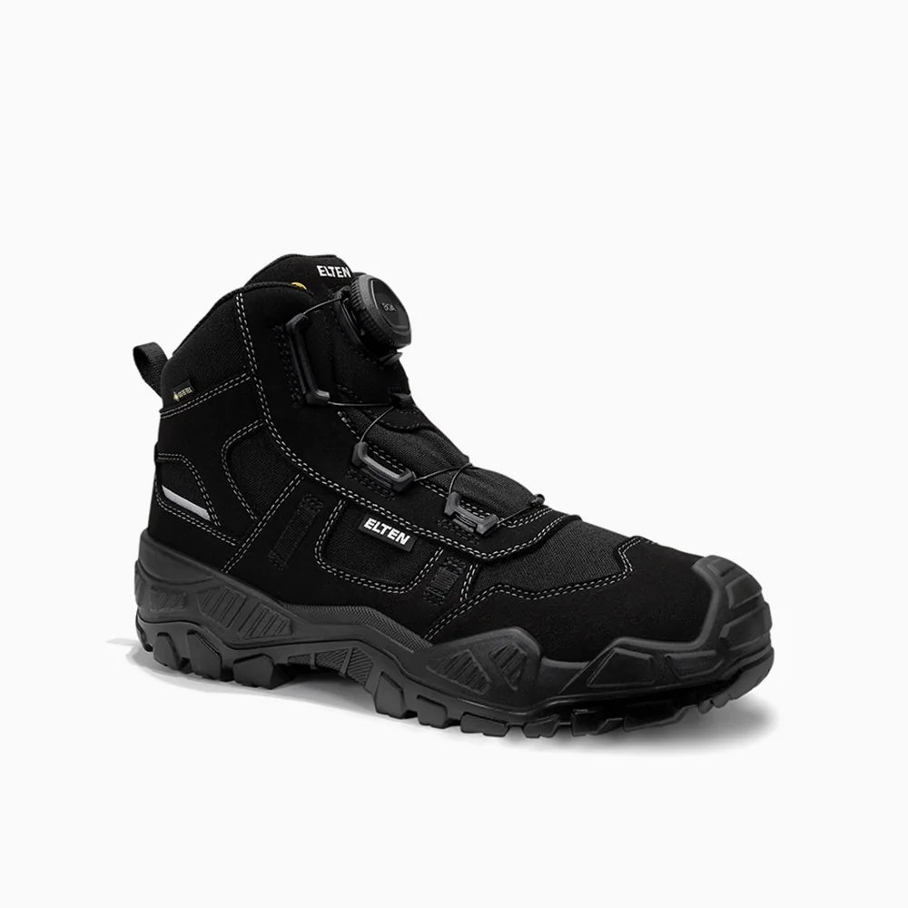 ELTEN veiligheidsschoen halfhoog MIKE BOA® GTX® black Mid ESD S3S WR Zwart