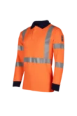 Lerby High-vis poloshirt, lange mouwen, ARC bescherming aanzicht 2