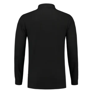 201008 Poloshirt 100% Katoen Lange Mouw aanzicht 3