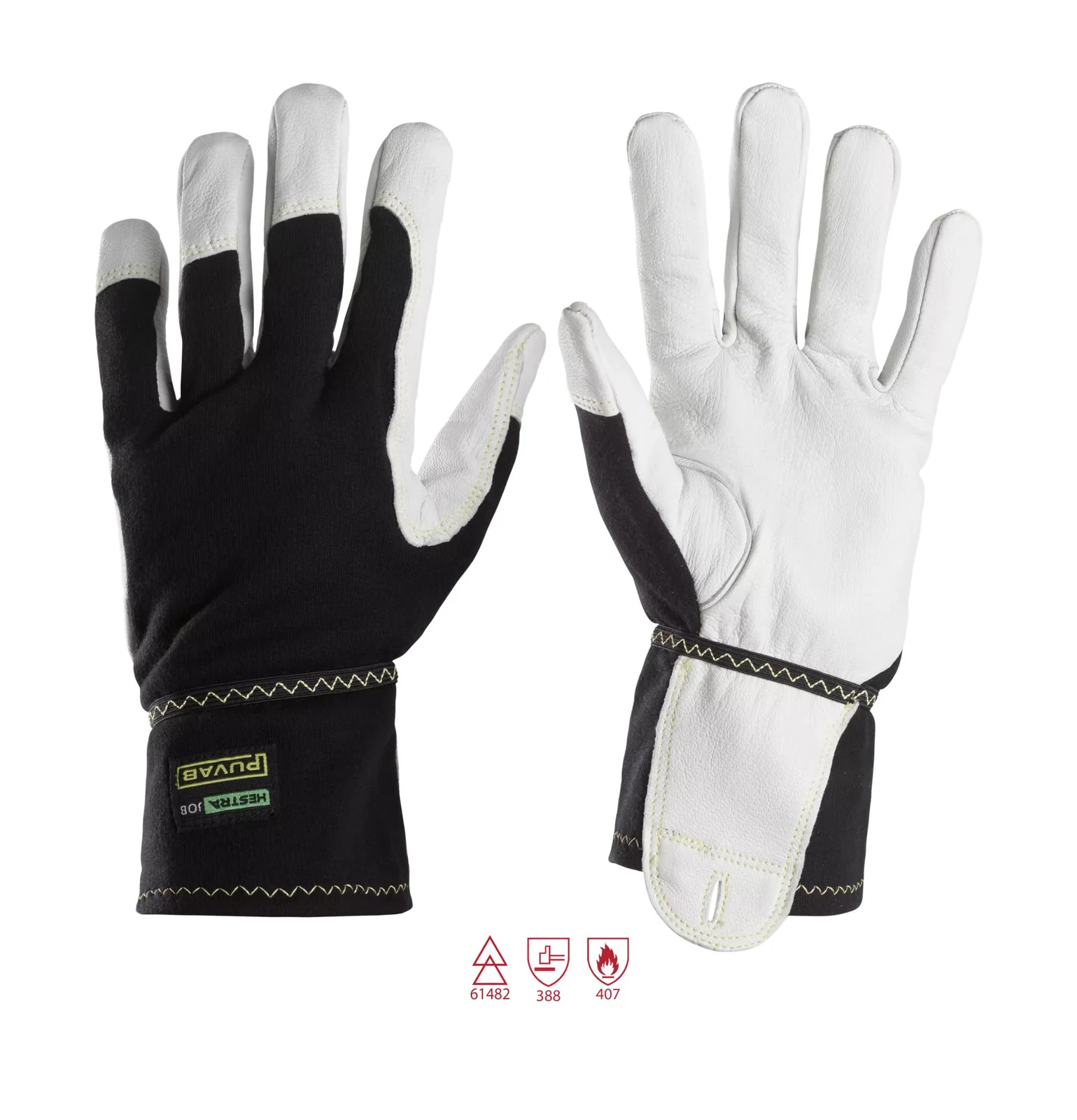 Snickers Workwear 9360 Wit/Zwart aanzicht 1
