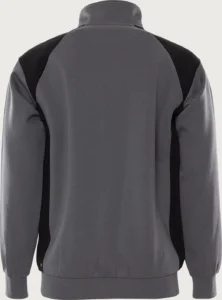 Green Sweater met korte rits 7048 GSM aanzicht 2