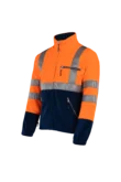 Kingley Signalisatie fleece jas aanzicht 2