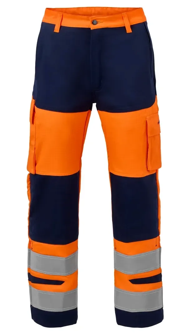 Hydrowear Multinorm Broek Melrose Fluor Oranje - Marine