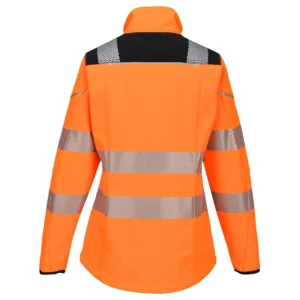 PW381 PW3 Hi-Vis Softshell voor dames aanzicht 2