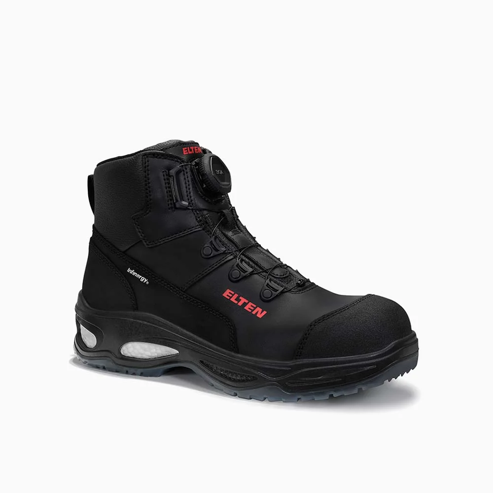 ELTEN veiligheidsschoen halfhoog MILES BOA® Mid ESD S3 Zwart/Grijs