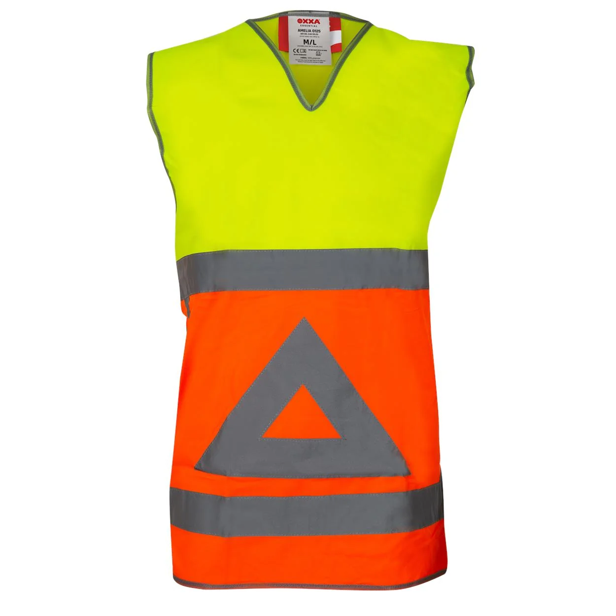OXXA Amelia 0125 verkeersregelaarsvest Fluo oranje / Fluo geel