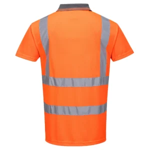 RT22 Hi-Vis Korte Mouw Polo RIS aanzicht 2