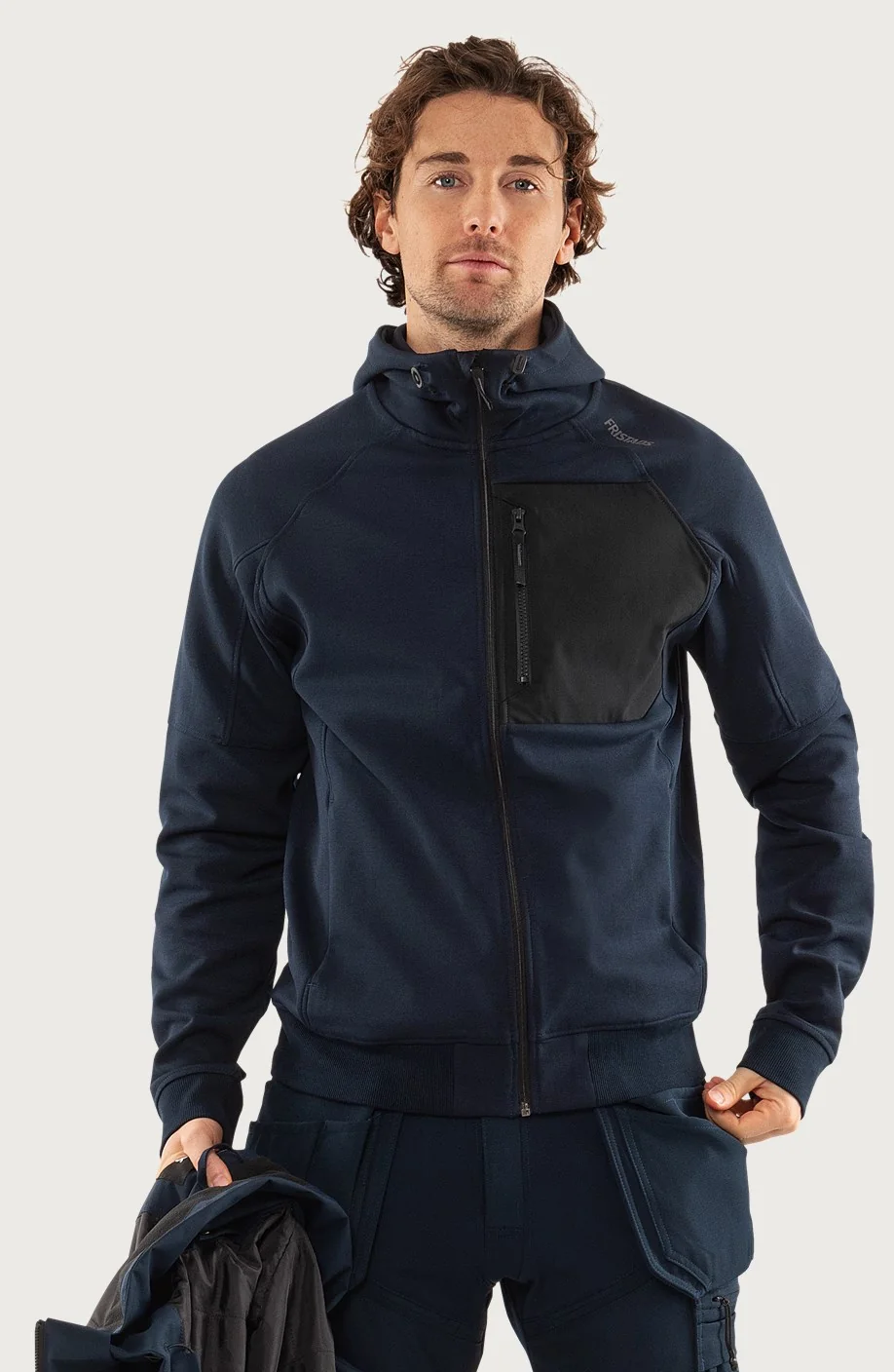 Fristads Sweatjack met capuchon 7831 GKI Donker marineblauw
