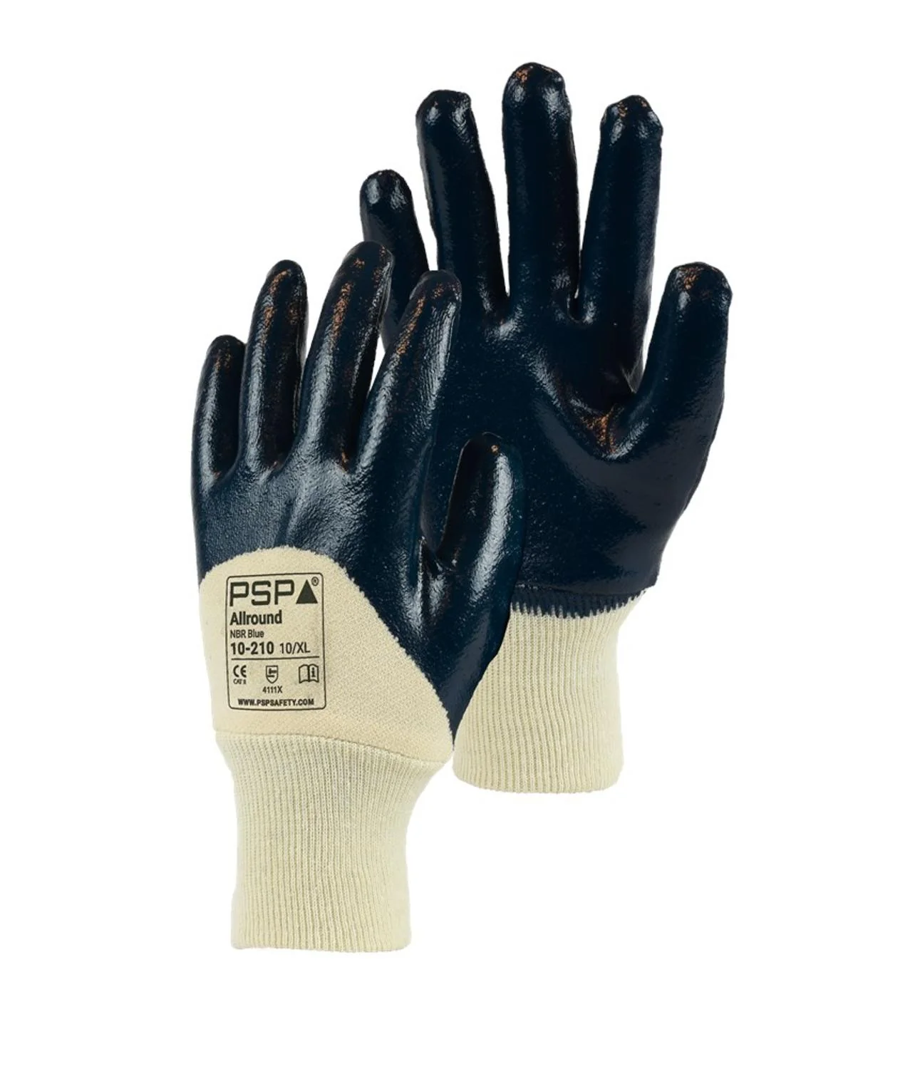 PSP 10-210 Allround NBR Werkhandschoen Beige/Blauw