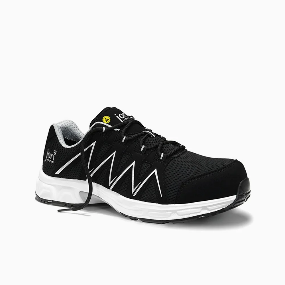 ELTEN veiligheidsschoen laag jo_SPEEDY black-silver Low ESD Zwart